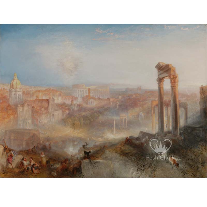Carta da Découpage "Vintage Rome" in Carta di Riso Posh chalk 28,50x40cm
